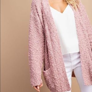 Super Cozy Popcorn Cardigan